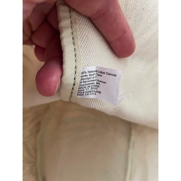 The Lilibridge Bag, Sea Feather foldable Cotton Canvas tote - Picture 4 of 7